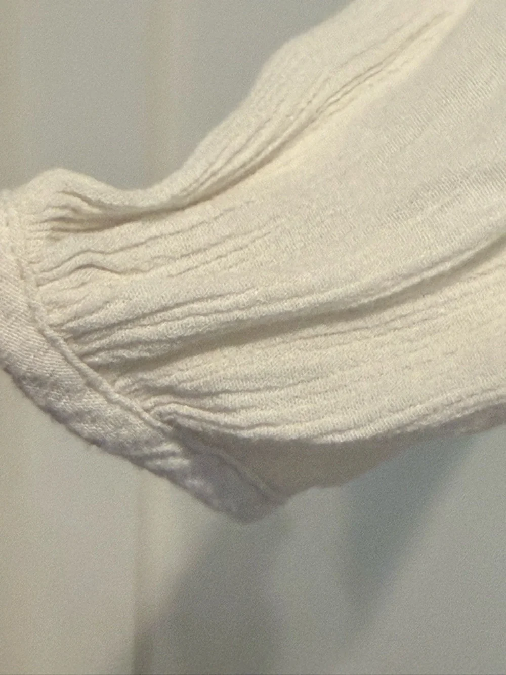 Knox Rose Ivory Crochet-Trim Long Sleeve Tiered  Boho Dress Size S - Picture 9 of 14